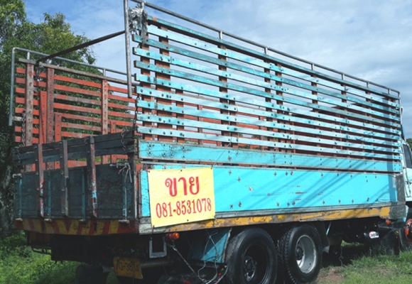 กะบะไม้บรรทุกมาตรฐาน 10ล้อ ยาว7เมตร ของ ROCKY 195 ไม้แน่นใช้งานได้เลย