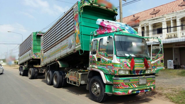 ขายดาวน์รถพ่วง 22 ล้อ แม่.ลูก กระบะเนียมคอกเกษตรดั้ม ISUZU 320 ปี.52 สภาพสวย ราคาย้อมๆ สนใจรีบจองด่วน