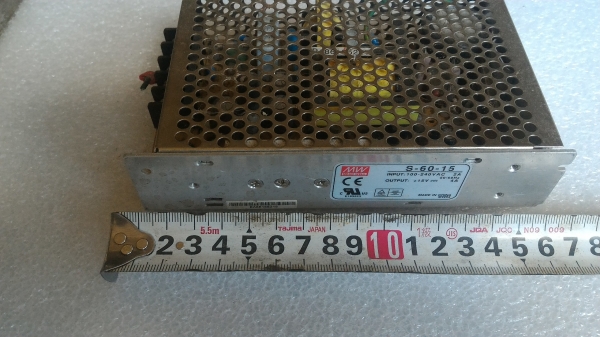 เพาเวอร์ซัพพลาย จ่ายไฟ 15 V. กระแสที่ 4 A. INPUT 100 - 240 V.