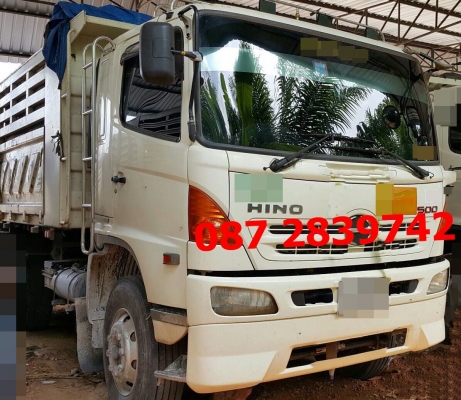 ขายรถดั้มพ์ 10 ล้อ 2 เพลา มีระบบลากจูง HINO 380 แรงม้า ปี 2554