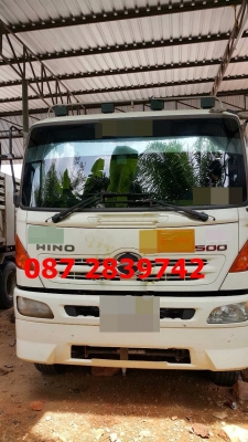 ขายรถดั้มพ์ 10 ล้อ 2 เพลา มีระบบลากจูง HINO 380 แรงม้า ปี 2554