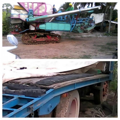 ขายรถเกี่ยวศักดิ์พัฒนา เครื่อง195เทอร์โบอีซูซุ เทรลเลอร6ล้อหัวยาว สภาพร้อมใช้งานเอกสารพร้อม