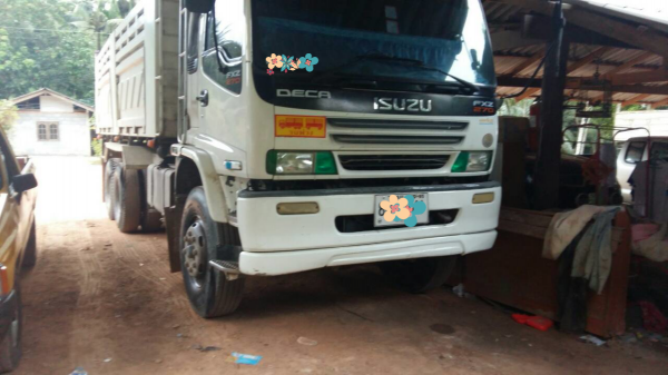 ขายรถบรรทุก 18 ล้อดัมพ์ ISUZU DECA 270 แรงม้าปี 2550 ลูกพ่วงสามมิตร 2 เพลาปี 2555 ราคา 2000000