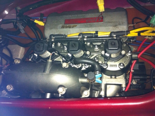 ขายเรือเจ็ตสกี KAWASAKI STX1100 DI โฉมหน้าใหม่ (15F) สีแดงสวย สด ไม่ซีด พร้อมใช้งาน