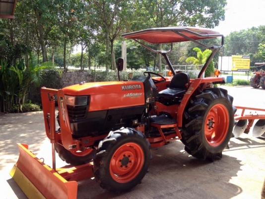 ขายรถไถKubota L4508DI Special(4WD) พร้อมใบมีดหน้าและผานบุกเบิกช้าง รถพร้อมใช้งาน