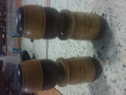 ชุดเกวียนไม้สัก ไม้แกะรูป ชุดตุ๊กตาอินเดีย กล่องไม้โชร์เรือ