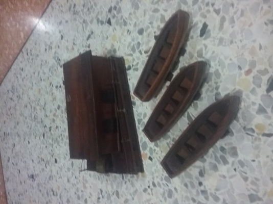 ชุดเกวียนไม้สัก ไม้แกะรูป ชุดตุ๊กตาอินเดีย กล่องไม้โชร์เรือ