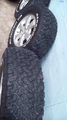 BF Goodrich All-terrain 265/ 70 /R16 ปี 4211 พร้อมแม็ก มิตซูพลัส 9500