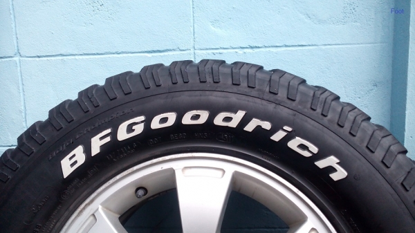 BF Goodrich All-terrain 265/ 70 /R16 ปี 4211 พร้อมแม็ก มิตซูพลัส 9500