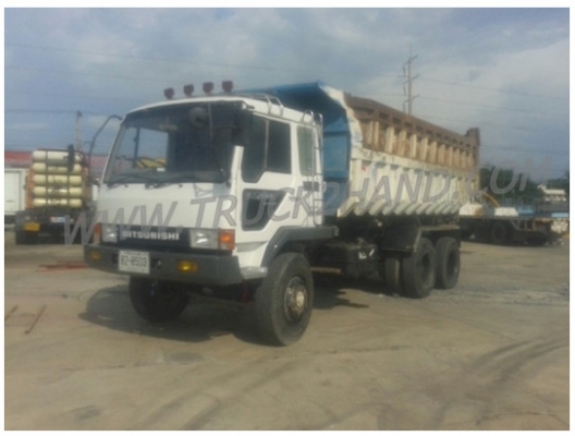 ( ขายแล้ว ) รถบรรทุก 10 ล้อดัมพ์ 2 เพลา Mitsubishi fuso 527s 220 แรงม้า เทอร์โบ กระบะท้องเรือ