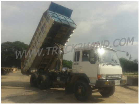 ( ขายแล้ว ) รถบรรทุก 10 ล้อดัมพ์ 2 เพลา Mitsubishi fuso 527s 220 แรงม้า เทอร์โบ กระบะท้องเรือ
