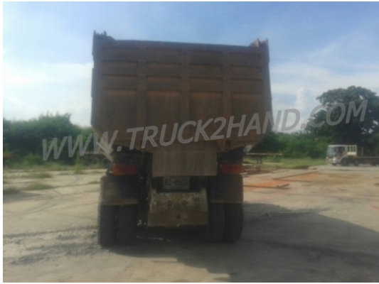 ( ขายแล้ว ) รถบรรทุก 10 ล้อดัมพ์ 2 เพลา Mitsubishi fuso 527s 220 แรงม้า เทอร์โบ กระบะท้องเรือ