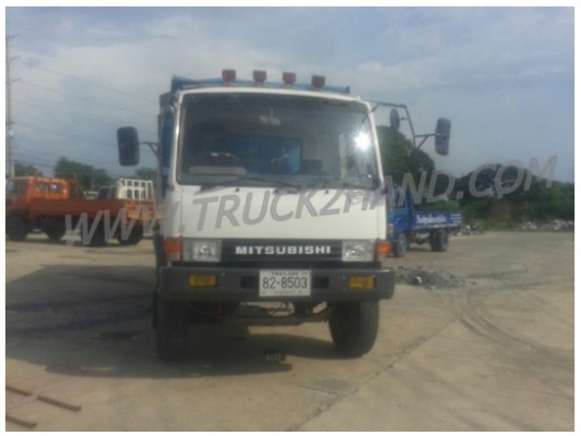 ( ขายแล้ว ) รถบรรทุก 10 ล้อดัมพ์ 2 เพลา Mitsubishi fuso 527s 220 แรงม้า เทอร์โบ กระบะท้องเรือ