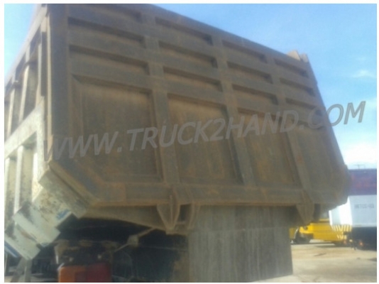 ( ขายแล้ว ) รถบรรทุก 10 ล้อดัมพ์ 2 เพลา Mitsubishi fuso 527s 220 แรงม้า เทอร์โบ กระบะท้องเรือ