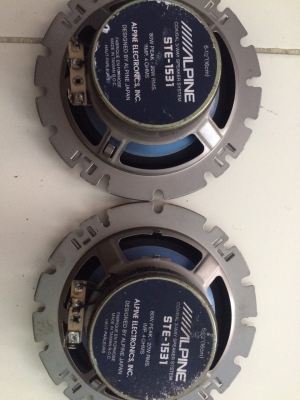 ลำโพง Alpine STE-1531 3ทาง 6.5นิ้ว 80W กรวยโพลี เสีบฃยงกลางแหลมชัด เบสนุ่ม มือ2 ญี่ปุ่น