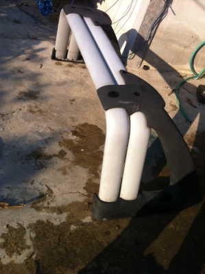 โรลบาร์ เหล็ก ยูริเทนค้ำ Carry boy แท้ กว้าง 150 cm + 4 cm.(วัดจากกลางรูน๊อตรูปไข่ฝั่งซ้ายถึงฝั่งขวา ใส่น๊อตใหญ่4ตัว ) ส่งของบางนาครับ