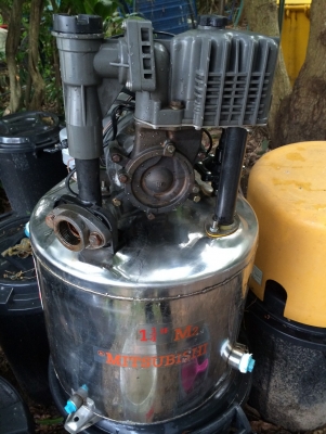 ขายปั๊มน้ำมิตซูบิชิถังเป็นสแตนเลส 400 วัตต์