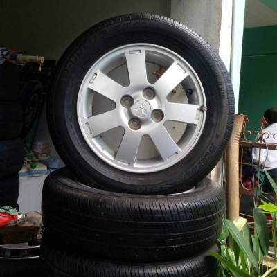 ล้อขอบ 14 4รู 100 พร้อมยางชุดล่ะ  4,500