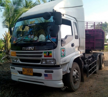 หัวลาก อีซูซุ 320ปี48 สภาพดีสวยบางเดิมพร้อมใช้ ทะเบียนพร้อมโอน (ได้2หาง=หางพื้นเรียบ+หางก้าง) ราคาสุดคุ้ม