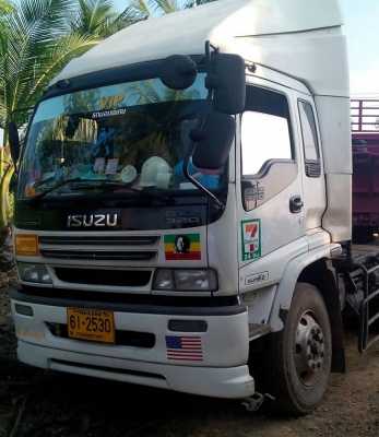 หัวลาก อีซูซุ 320ปี48 สภาพดีสวยบางเดิมพร้อมใช้ ทะเบียนพร้อมโอน (ได้2หาง=หางพื้นเรียบ+หางก้าง) ราคาสุดคุ้ม