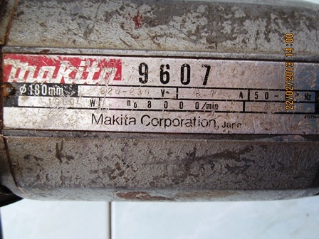 เครื่องเจียร์ไฟฟ้า Makita 9607 สภาพดี พร้อมใช้งาน ราคาถูก เครื่องเจียร์ไฟฟ้า Makita 9607 สภาพดี พร้อมใช้งาน ราคาถูก