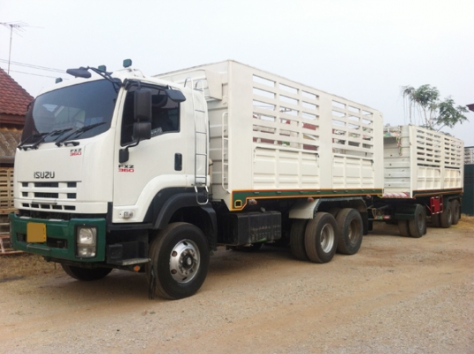 ขายรถพ่วง DECA 360 ยูโร3 ดัมพ์แม่ลูก คอกเกษตร ลูก3คานยาว 7 เมตร