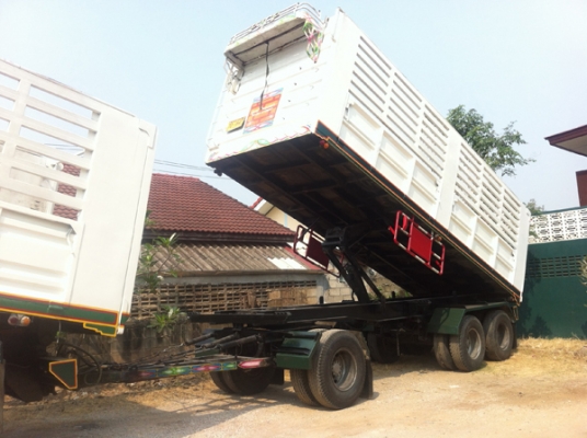 ขายรถพ่วง DECA 360 ยูโร3 ดัมพ์แม่ลูก คอกเกษตร ลูก3คานยาว 7 เมตร