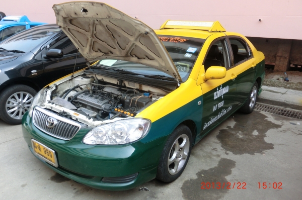 ขายรถแท็กซี่เขียวเหลือง เหลือวิ่ง17เดือน 150000บาท