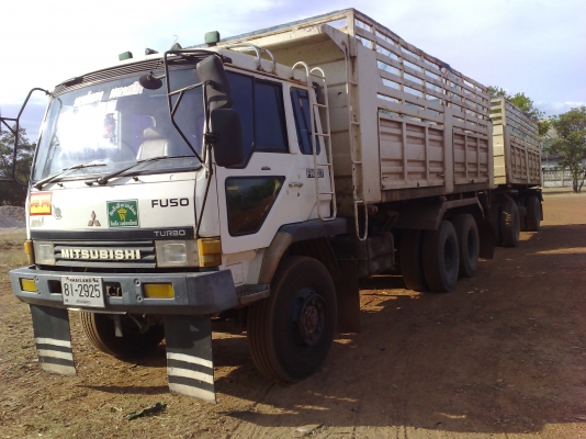 ขายรถบรรทุกพ่วงดั้มแม่ลูก MITSUFUSO TURBO TF 7091 สวยมากเครื่องเดิมเกียร์เดิมทะเบียนเต็ม