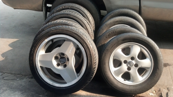 ขายแม็กวีออส ขอบ 14 พร้อมยางสภาพดี 4300 ขายแม็กวีออส ขอบ 14 พร้อมยางสภาพดี 4300