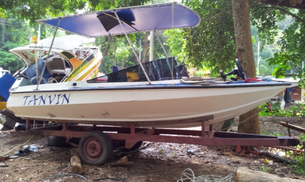 ขายเรือท้องไฟเบอร์ 14.5 ฟุต