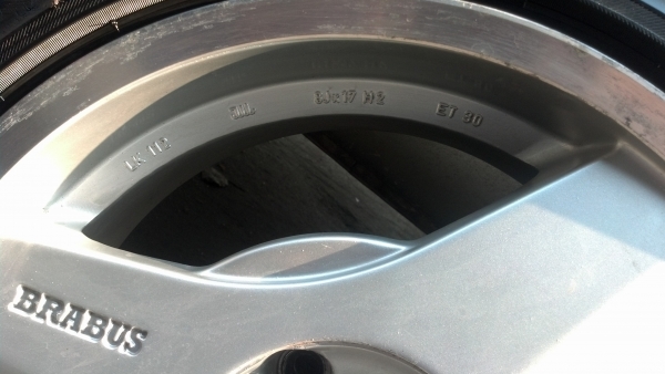 แม็ก 17 บราบัส เยอรมัน พร้อมยางสวย205 50 17 ราคา 8500