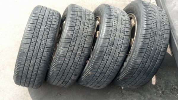 แม็กขอบ 14 สวยๆ 4 รู 100 พร้อมยางสภาพดี 4800