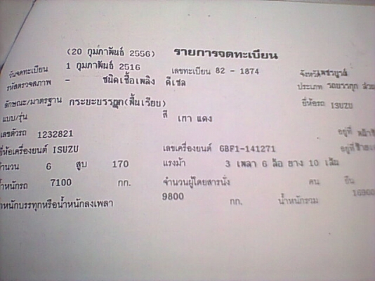 ขาย 10 ล้อหน้ายาวเพลาเดียว เครื่อง 6BF1 175 แรงม้า คัสซีสวยไม่บวม เฟืองท้าย FUSO เบรคลมดัน ยางเต็ม ทะเบียนพร้อมโอน