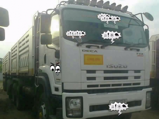 ISUZU DECA FXZ 360 HP EURO2 ปลายปี 52 รถพ่วงแม่+ลูก กระบะดั๊มพ์เหล็กสามมิตรลอนเฉียงทั้งแม่ทั้งลูกสวยจัด ลูก 3 คานดั๊มพ์ยาว 6.80 เมตร เครื่องแน่นดีไม่มีเยิ้ม ภายในสวยครบ เครื่องเสียง แอร์ พ.เพาเวอร์ ก.ไฟฟ้า เบรคทริ๊ปฟี้ ช่วงล่างยางสภาพดีโดยรวมประมาณ 80\% พร