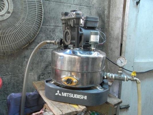 ขายปั้มน้ำ Mitsubishi 100W ถังสแตนเลส สภาพสวยพร้อมใช้ รับประกันคุณภาพ ดูประวัติการขายผมได้ครับ