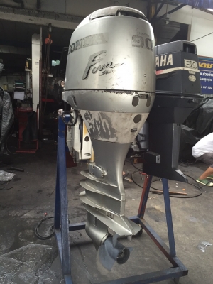 เครื่อเรือ    honda   90 hp fourstroke  เก่าญี่ปุ่น