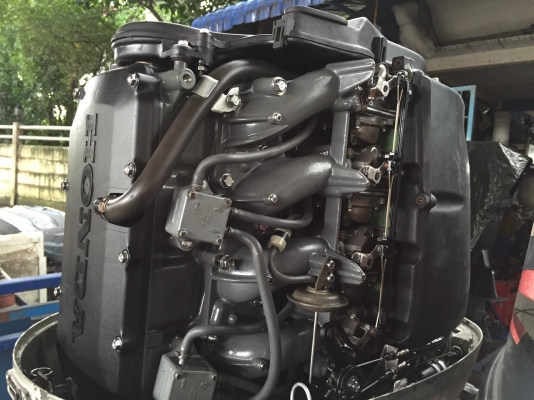 เครื่อเรือ    honda   90 hp fourstroke  เก่าญี่ปุ่น