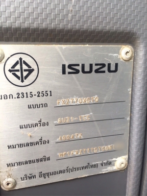 ขายดาวน์22ล้อดั้มพ์ ISUZU MP1FXZ777DT เครื่อง360แรงม้า กับหาง3เพลาแท้ ปี56 สนใจโทร 081-970-1072