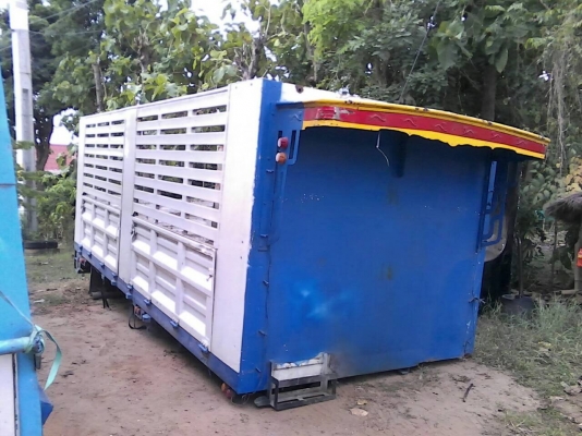 กระบะคอกเหล็กยาว6.20ม.รั้ว8...สวยมาก พื้นเรียบสวย...ยกลงจากไฮเทค