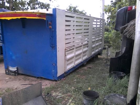 กระบะคอกเหล็กยาว6.20ม.รั้ว8...สวยมาก พื้นเรียบสวย...ยกลงจากไฮเทค