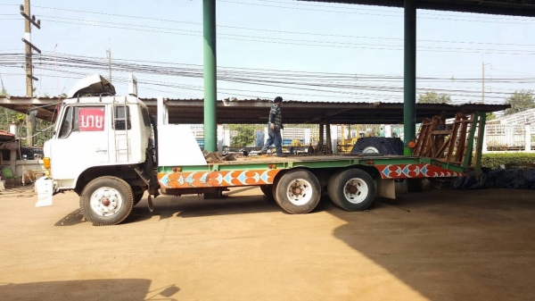 ขายเทนเลอร์ 10 ล้อ 2 เพลา หางพับไฮดรอริค HINO KT725 เครื่อง HO7C 180 แรงม้า คัสซีสวย เบรคทิฟฟี่ สโลว์กลาง พาวเวอร์ ทะเบียนพร้อมโอนครับ