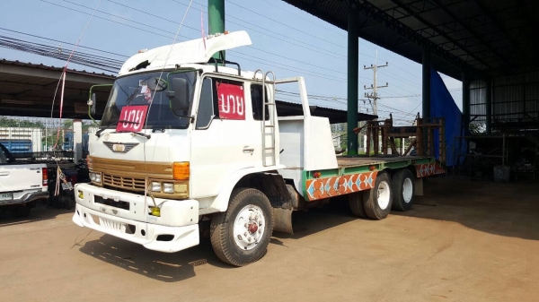 ขายเทนเลอร์ 10 ล้อ 2 เพลา หางพับไฮดรอริค HINO KT725 เครื่อง HO7C 180 แรงม้า คัสซีสวย เบรคทิฟฟี่ สโลว์กลาง พาวเวอร์ ทะเบียนพร้อมโอนครับ