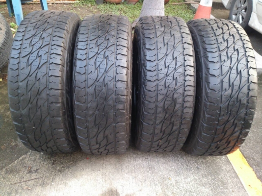 ขายแม็กTOYOTA FORTUNER ขอบ17 พร้อมยางบริดสโตนA/T 265/65R17 ยางสัปดาห์ที่31ปี13 สวยๆจำนวน 1 ชุด พร้อมน๊อตแท้ 24 ตัว