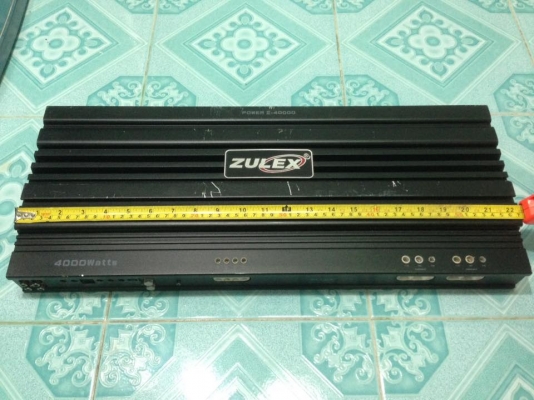 แอมป์คลาสดี zulex4000d มือสองสภาพดีใช้งานปกติ ไฟเข้าสองชุด แรงๆ ขับซับ10&quot;-12&quot;-15&quot;หล่อสบาย. ขาย 6900 บาท  สนใจ0892425454 อยู่สระบุรีส่งได้