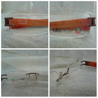 แว่นตาริมเลสไททาเนียมมือหนึ่งของแท้! TAG HEUER