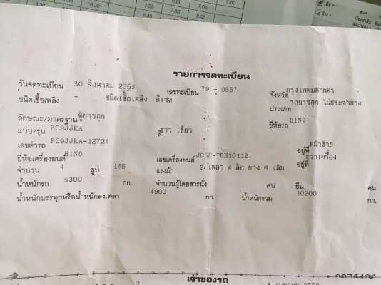 ฮีโน่  150 แรง ปี 53  ยาว 5.60 เมตร ตู้ 10 บาน ราคา 960,000 บาท