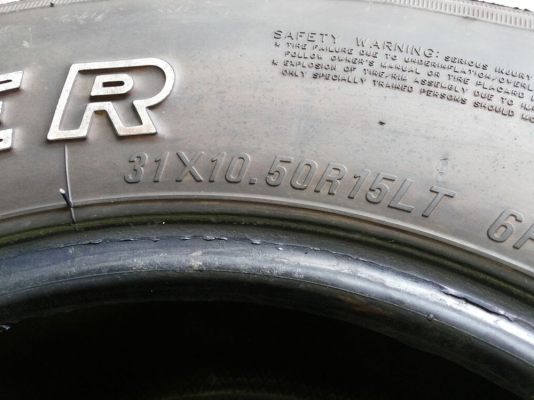 ยาง MUD MAXXIS BUCKSHOT 31x10.5 สภาพดีเยี่ยม