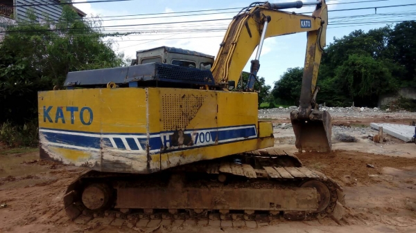 **339,000 บ.ต่อรอง/// แบคโฮ200 KATO HD-700 V1 พร้อมใช้ **ขาย KATO HD-700 แบคโฮ ขนาด200 สภาพดี พร้อมใช้ ราคาเบา HYD.EXCAVATOR KATO HD-700 V1 (เทียบเท่าPC-200) เครื่องMITSUBISHI 6D15-Turbo 6สูบ ปั้มK3V เครื่องดี แน่น ปั้มดี แรงดี ทำงานดี เร็วครับ (ปรู๊ดปร๊า