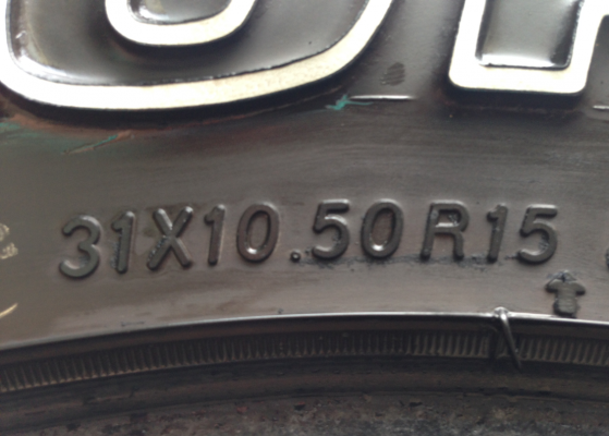 ยาง All Yokohama 31 10.5 R15 ปี12 ดอกสวย พร้อมใช้งาน